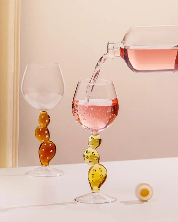 Verre à cactus en cristal de style Ichendorf