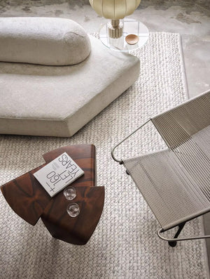 Indian Wool Hand-Woven Pebble Carpet Area Rug [Exclusive]