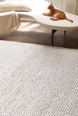 Indian Wool Hand-Woven Pebble Carpet Area Rug [Exclusive]