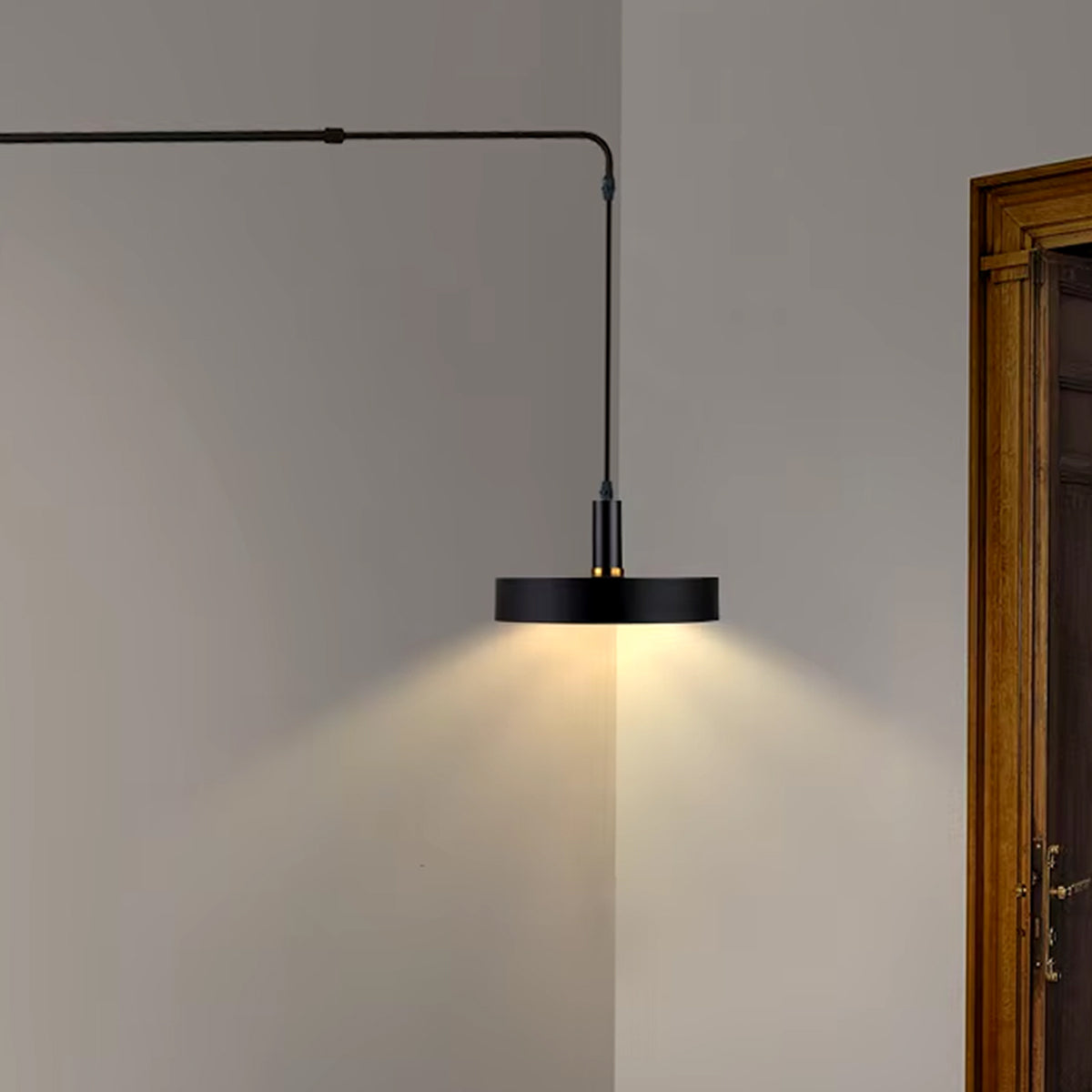 Industrial Telescopic Swing Arm Wall Lamp