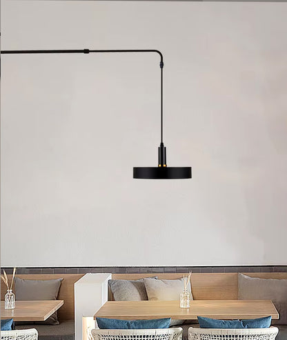 Industrial Telescopic Swing Arm Wall Lamp