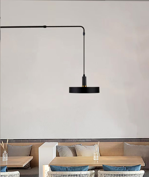 Industrial Telescopic Swing Arm Wall Lamp