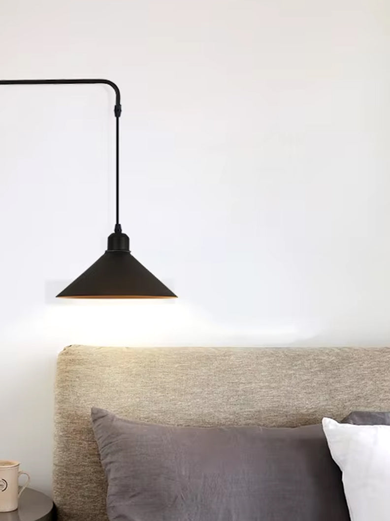 Industrial Telescopic Swing Arm Wall Lamp