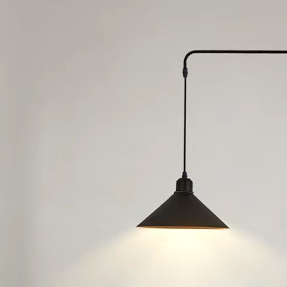 Industrial Telescopic Swing Arm Wall Lamp