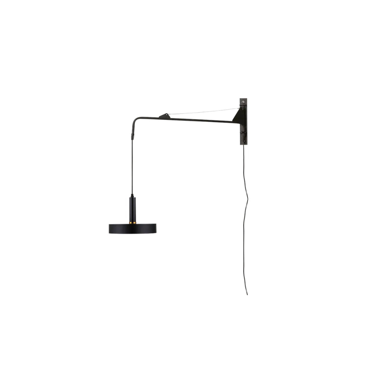 Industrial Telescopic Swing Arm Wall Lamp