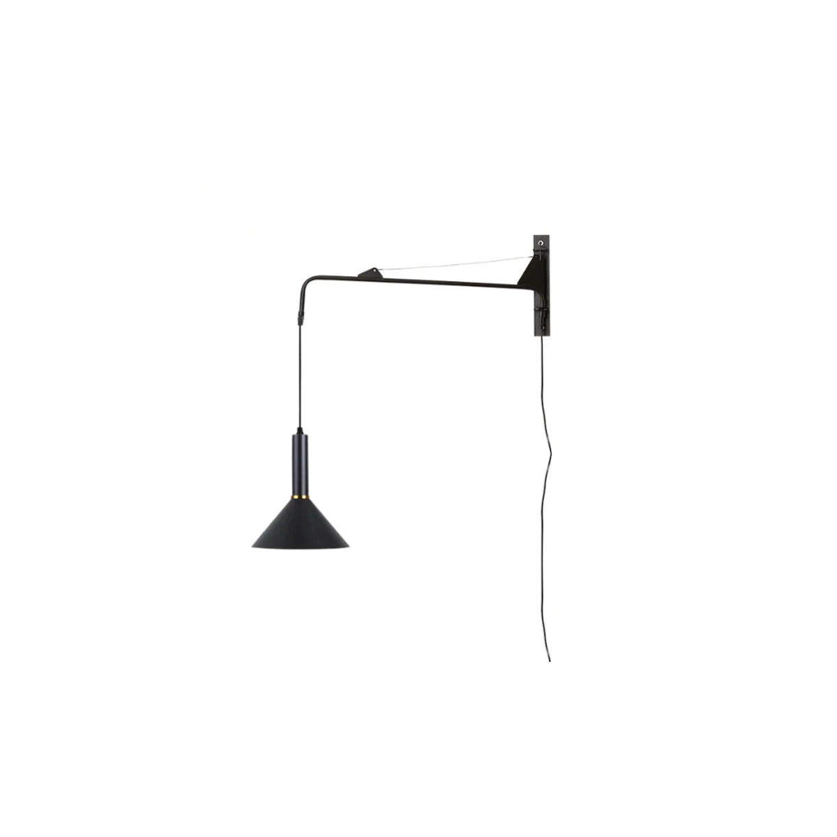 Industrial Telescopic Swing Arm Wall Lamp