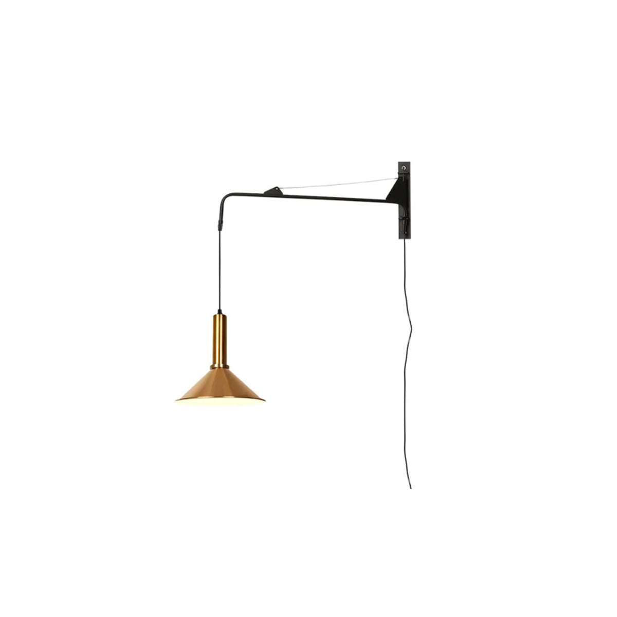 Industrial Telescopic Swing Arm Wall Lamp