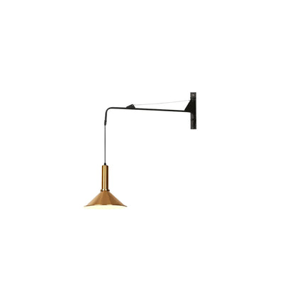 Industrial Telescopic Swing Arm Wall Lamp