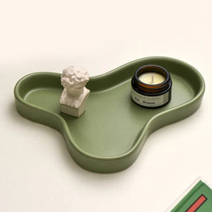 Irregular Ceramic Plate Tray
