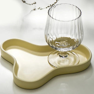 Irregular Ceramic Plate Tray