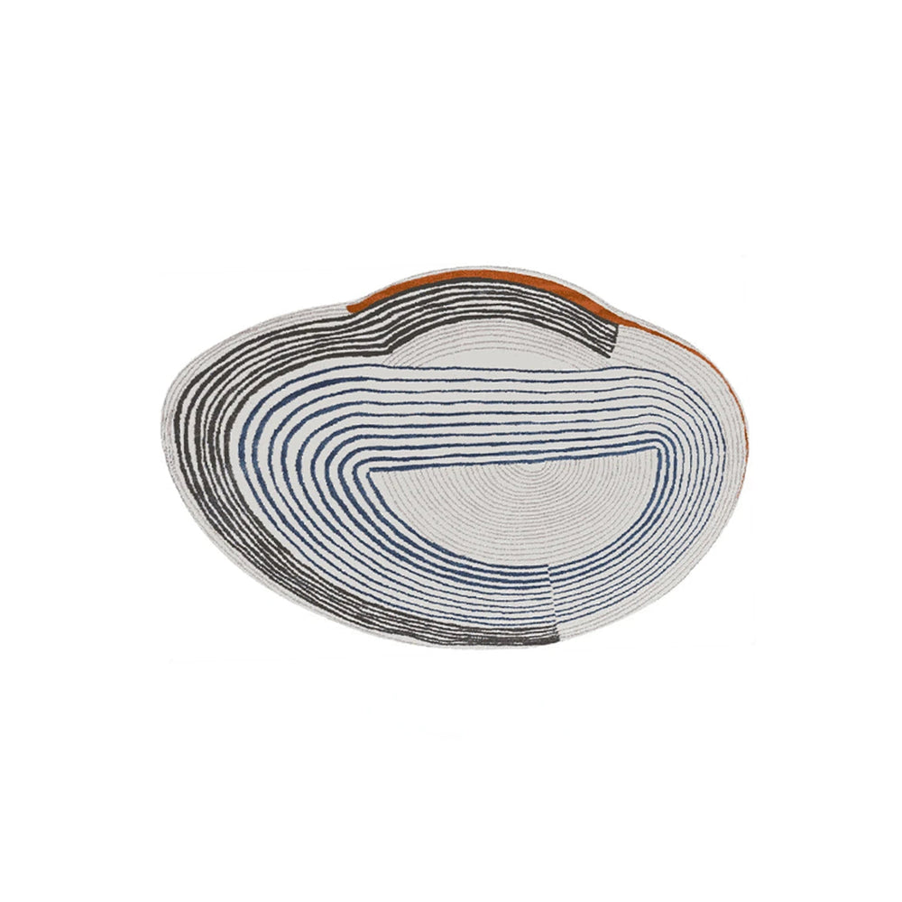 Irregular Oval Area Carpet Rug