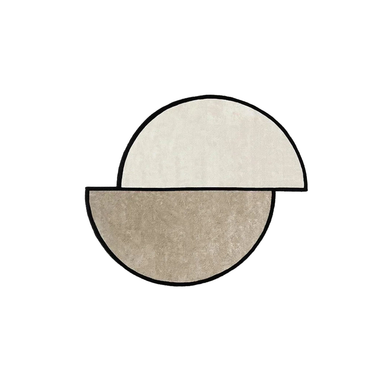 Irregular Staggered Round Carpet Area Rug