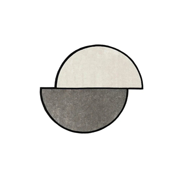 Irregular Staggered Round Carpet Area Rug