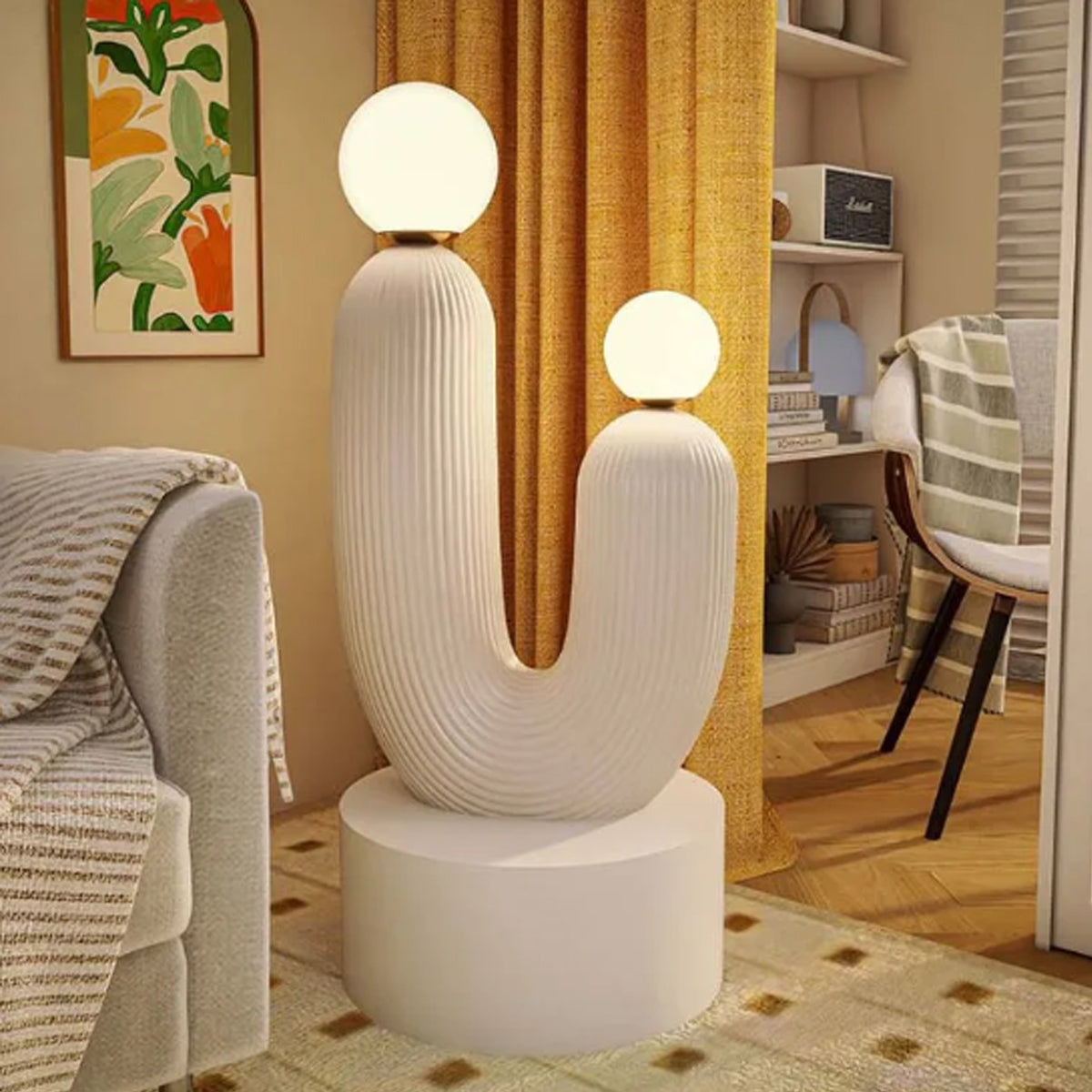 Italian Design Hand-Crafted Cactus Floor Lamp