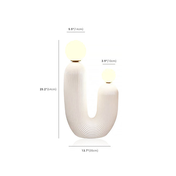 Lampadaire en forme de cactus fabriqué à la main au design italien