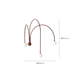 Italian Metal Branch Wall Lamp