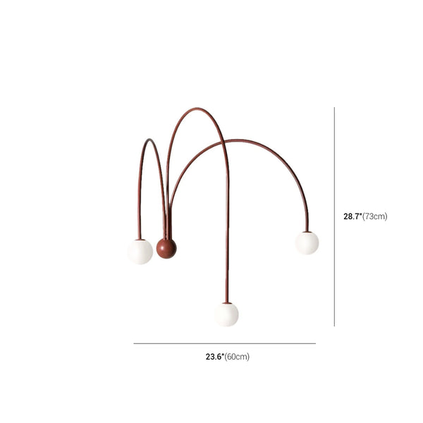 Italian Metal Branch Wall Lamp