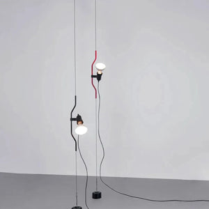 Italian Minimalist Exposed Bulb Adjustable Floor Lamp