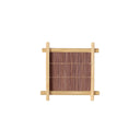 Posavasos con forma de bandeja de bambú estilo retro japonés