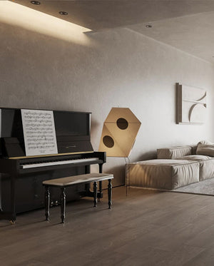 Lampadaire japonais Wabi-Sabi en papier de riz à motifs de pois