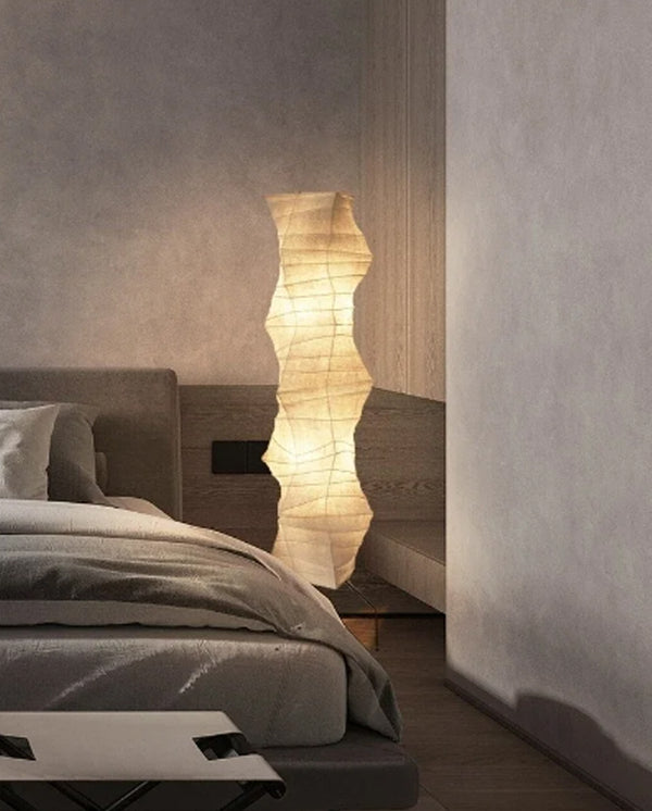 Yū Tokyo Japanese Wabi-Sabi Rice Paper Irregualar Floor Lamp