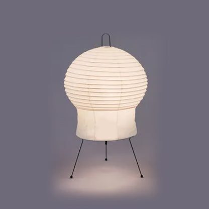 Japanese Wabi-Sabi Rice Paper Round Skirt Floor Lamp