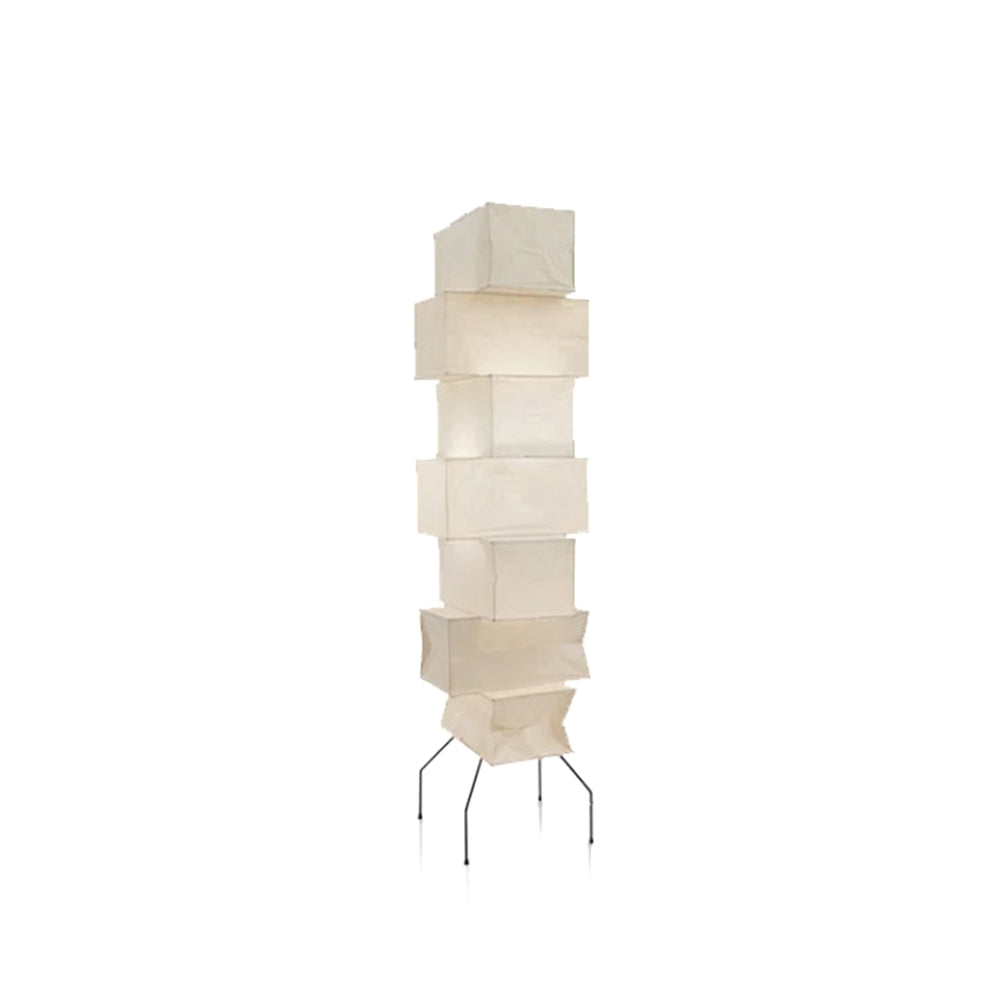 Yū Tokyo Japanese Wabi-Sabi Style Rice Paper Cube Floor Lamp