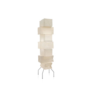 Lampadaire cube en papier de riz de style japonais Wabi-Sabi