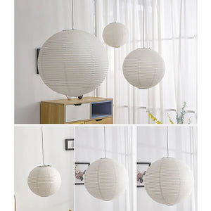 Yū Tokyo Japanese Wabi-Sabi Style Rice Paper Pendant Ceiling Lamp