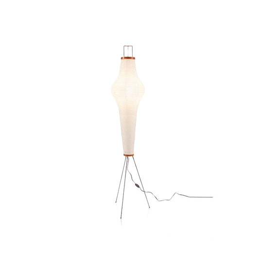 Japanese Wabi-Sabi Style Rice Paper Vase Floor Lamp