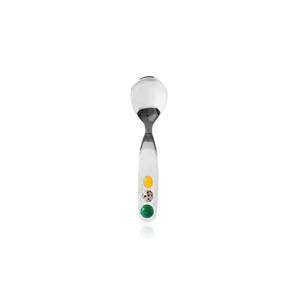 Jelly Bean Stainless Steel Dessert Fork & Spoon