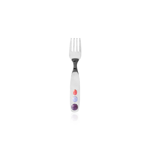 Jelly Bean Stainless Steel Dessert Fork & Spoon