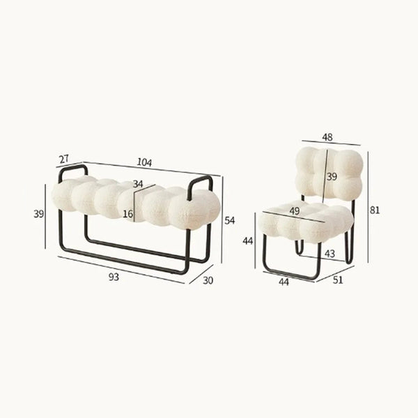 Sillón de diseño Lamb Cloud Cream Area Couch