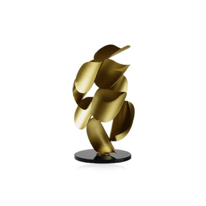 Luxuriöse Kunstskulptur aus Metallblättern