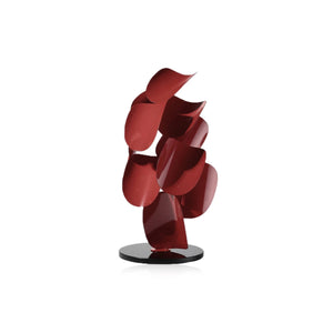 Luxuriöse Kunstskulptur aus Metallblättern