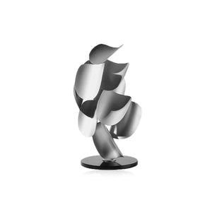 Luxuriöse Kunstskulptur aus Metallblättern