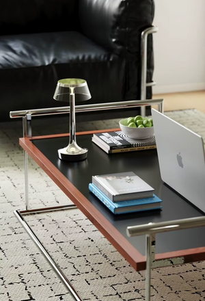 MCM Stainless Steel Lift Top Coffee Table