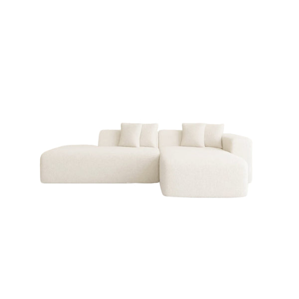 Melloa Cucio L-Shape Modular Compressed Cloud Sectional Sofa