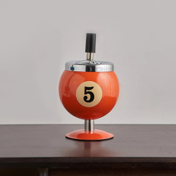 Metal Billiards Ashtray
