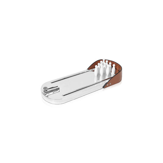 Metal Chrome Bowling Desktop Ornament