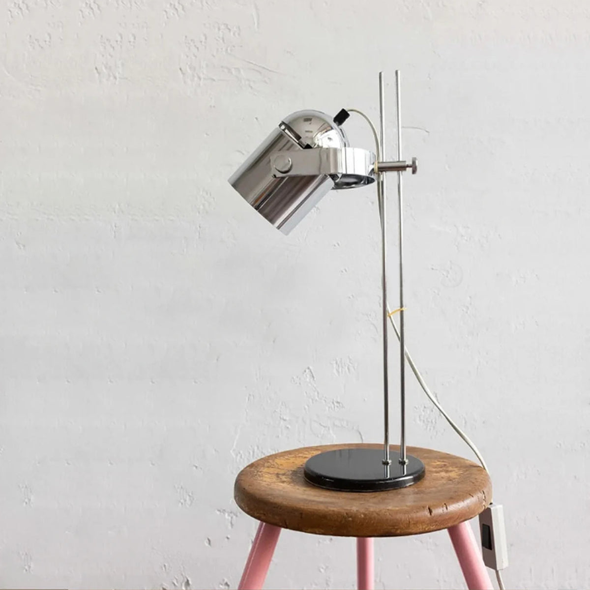 Metal Rail Industrial Table Lamp