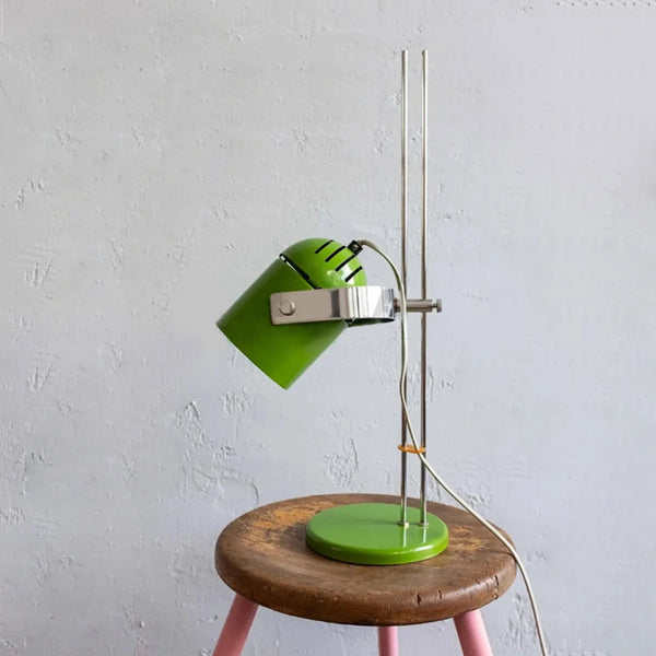 Lampe de table industrielle avec rail en métal