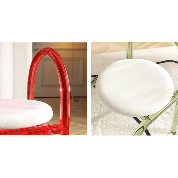 Mid-Century Modern Color Acrylic Arch Chair