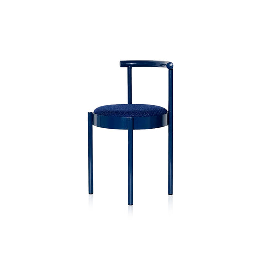 Mid-Century Modern Metal Leg Color Round Chair