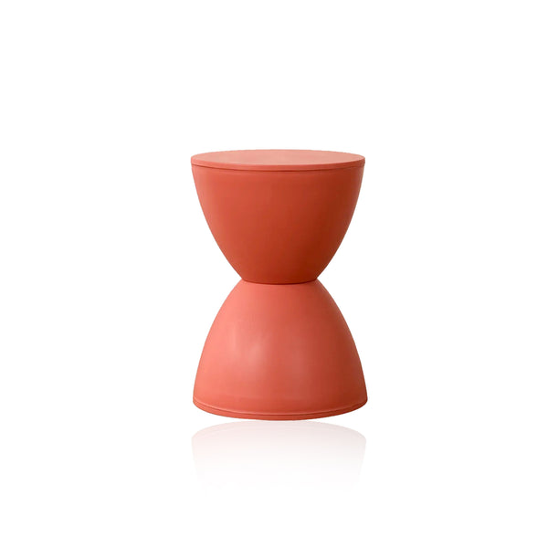 Runder Mid-Century Modern Prince Hocker aus Kunststoff