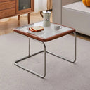 Yū Tokyo Mid-Century Modern Rattan Glass Coffee Table