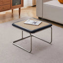 Yū Tokyo Mid-Century Modern Rattan Glass Coffee Table