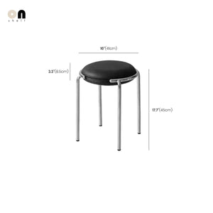 Mingdian Stainless Steel Frame Round Stool