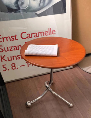 Twisted Stainless Steel Vintage Round Side Table