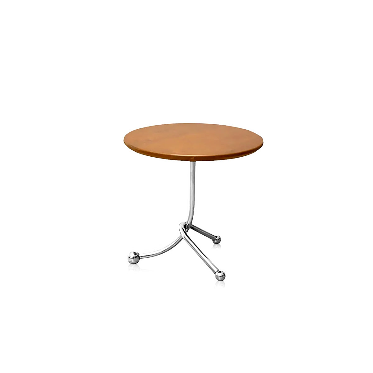 Twisted Stainless Steel Vintage Round Side Table